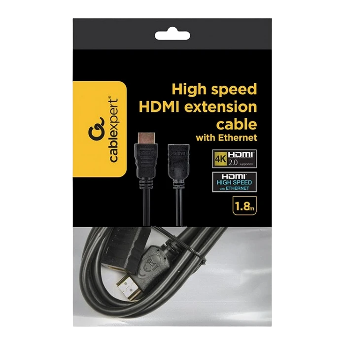 Cablu video cablexpert cc-hdmi4x-6, hdmi (m) - hdmi (f), 1,8m, negru 2