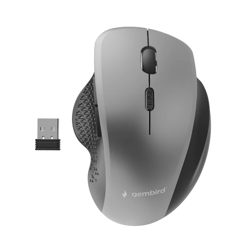 Mouse wireless gembird musw-6b-02, gri | negru 5