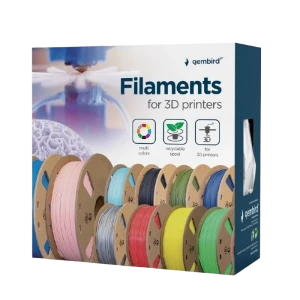 Filament pentru imprimantă 3d gembird 3dp-petg1.75-01-nat, petg, transparent, 1.75 mm, 1 kg Thumbnail 2