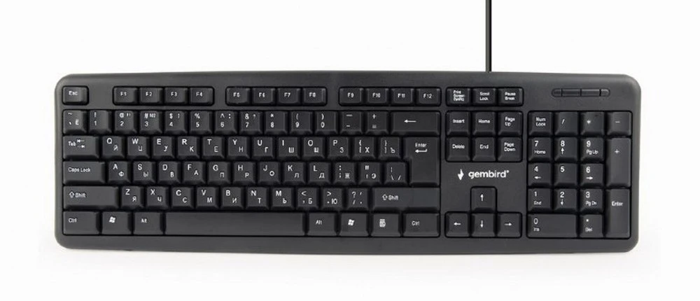 Клавиатура gembird kb-u-103-ru, проводное, чёрный 8