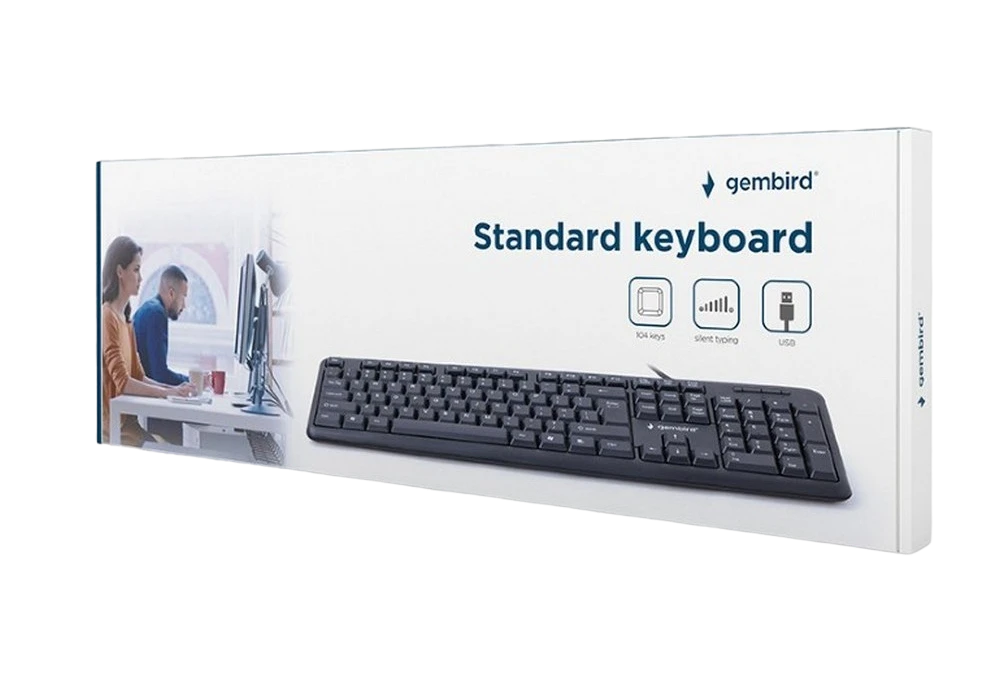 Клавиатура gembird kb-u-103-ru, проводное, чёрный 7