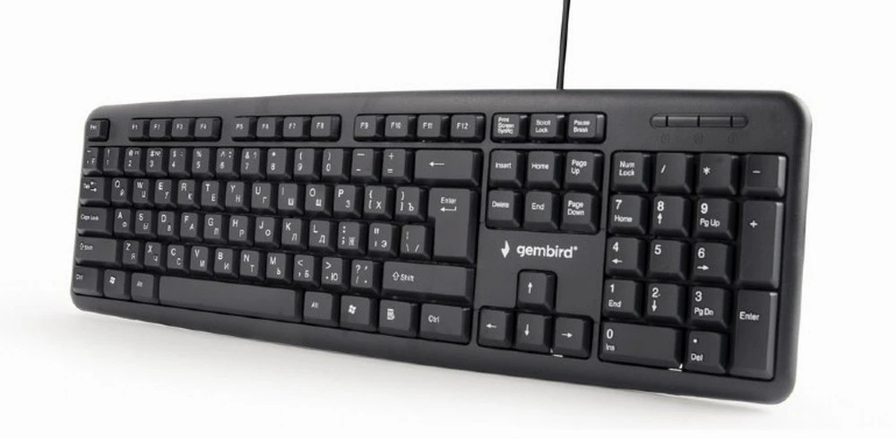 Клавиатура gembird kb-u-103-ru, проводное, чёрный 5