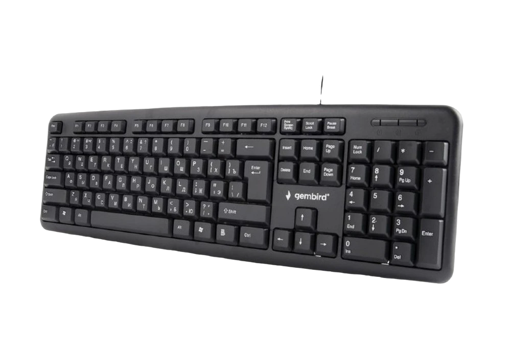 Клавиатура gembird kb-u-103-ru, проводное, чёрный 6