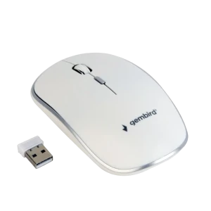 Mouse wireless gembird musw-4b-01-w, alb
