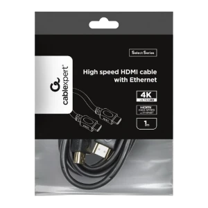 Cablu video cablexpert cc-hdmi4l-1m, hdmi (m) - hdmi (m), 1m, negru Thumbnail 3