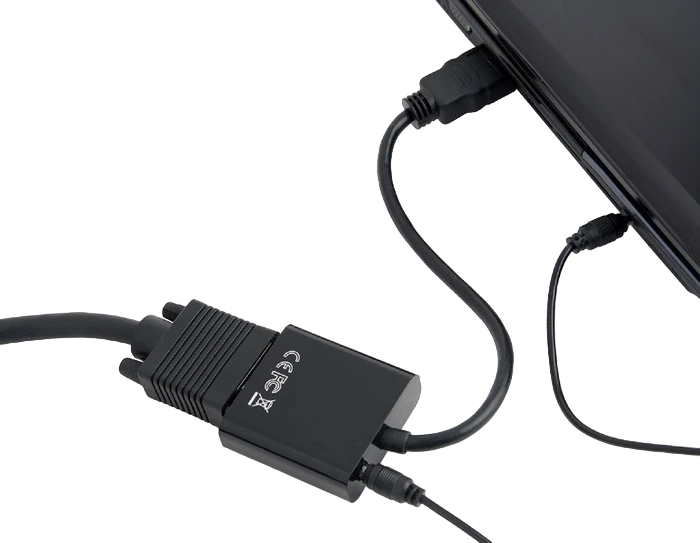 Convertor video/audio cablexpert a-hdmi-vga-03, hdmi (m) - vga d-sub, 0,15m, negru 5