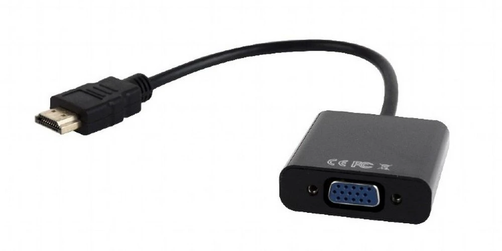 Convertor video/audio cablexpert a-hdmi-vga-03, hdmi (m) - vga d-sub, 0,15m, negru 6