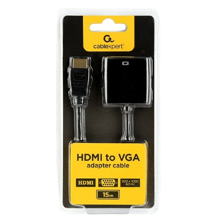 Видеоконвертер cablexpert a-hdmi-vga-04, hdmi (m) - vga d-sub, 0,15м, чёрный 3