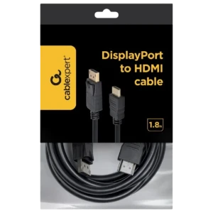 Cablu video cablexpert cc-dp-hdmi-6, displayport (m) - hdmi (m), 1,8m, negru Thumbnail 7