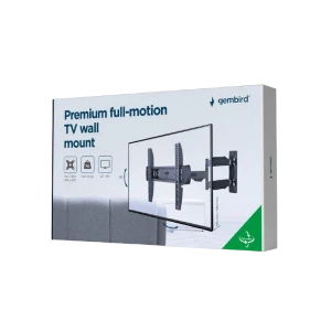 Suport tv de perete gembird wm-55st-02, negru Thumbnail 7