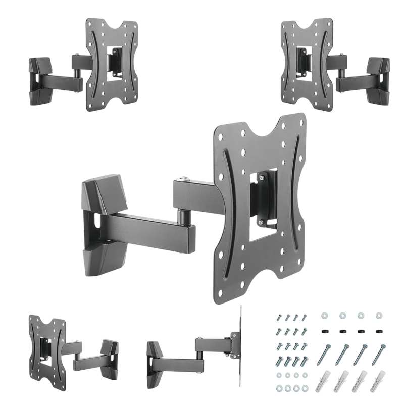Поворотное настенное крепление gembird wm-42st-01, черный 9