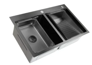 Chiuveta handmade sandonna hd7850 dubla negru