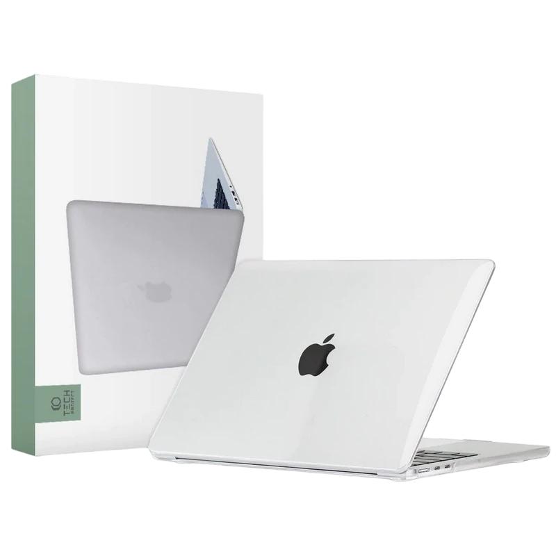Чехол для ноутбука tech protect smartshell macbook air 13 (2022), 13.6", поликарбонат, crystal clear 4