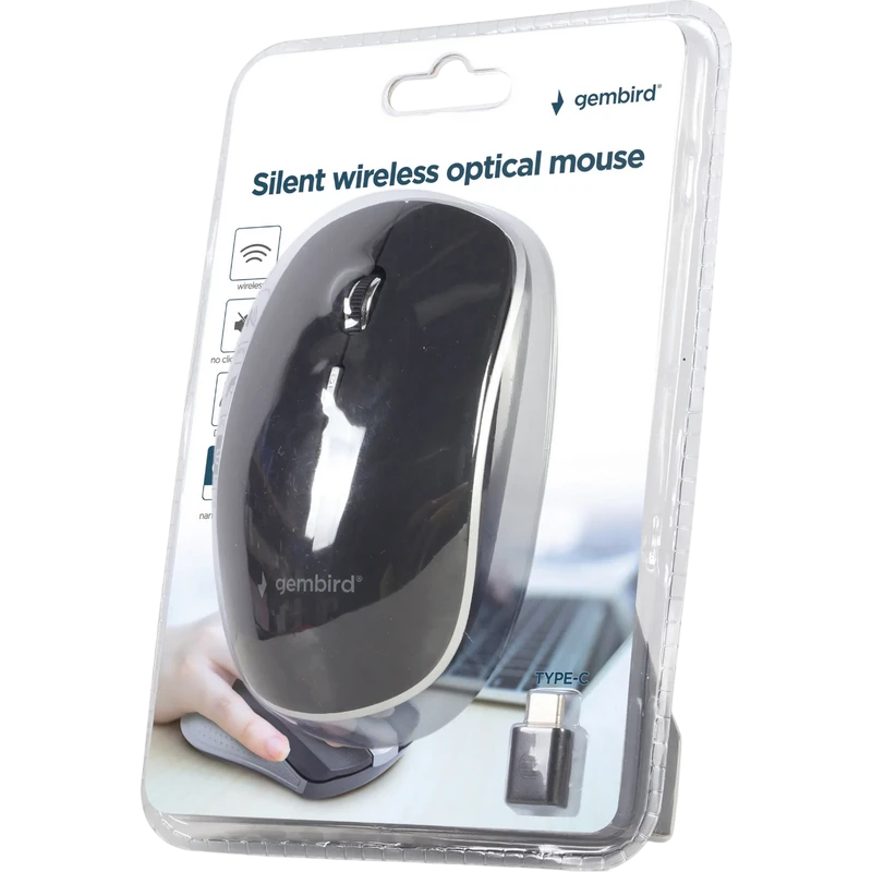 Mouse wireless gembird musw-4bsc-01, negru 2