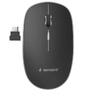 Mouse wireless gembird musw-4bsc-01, negru Thumbnail 3