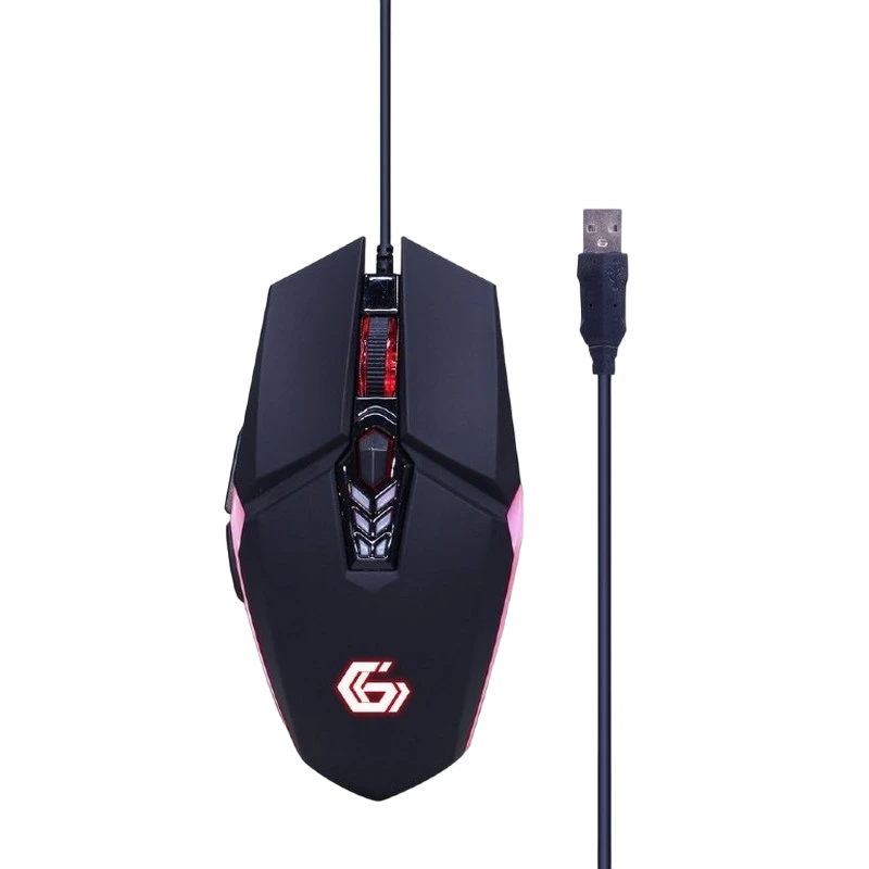 Set tastatură + mouse + mouse pad + căști gembird ggs-umgl4-02, cu fir, negru 4
