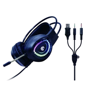 Set tastatură + mouse + mouse pad + căști gembird ggs-umgl4-01, cu fir, negru Thumbnail 4
