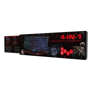 Set tastatură + mouse + mouse pad + căști gembird ggs-umgl4-01, cu fir, negru Thumbnail 2