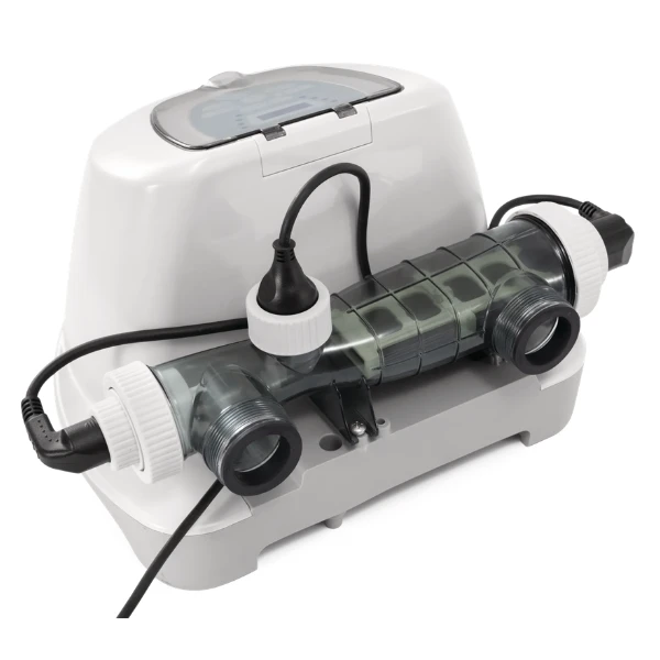 Intex generator de clor (sistem de apă de mare) “krystal clear qs1600 plus” pentru piscine până la 68000l, 220-240v, cu temporizator, cu wi-fi 4