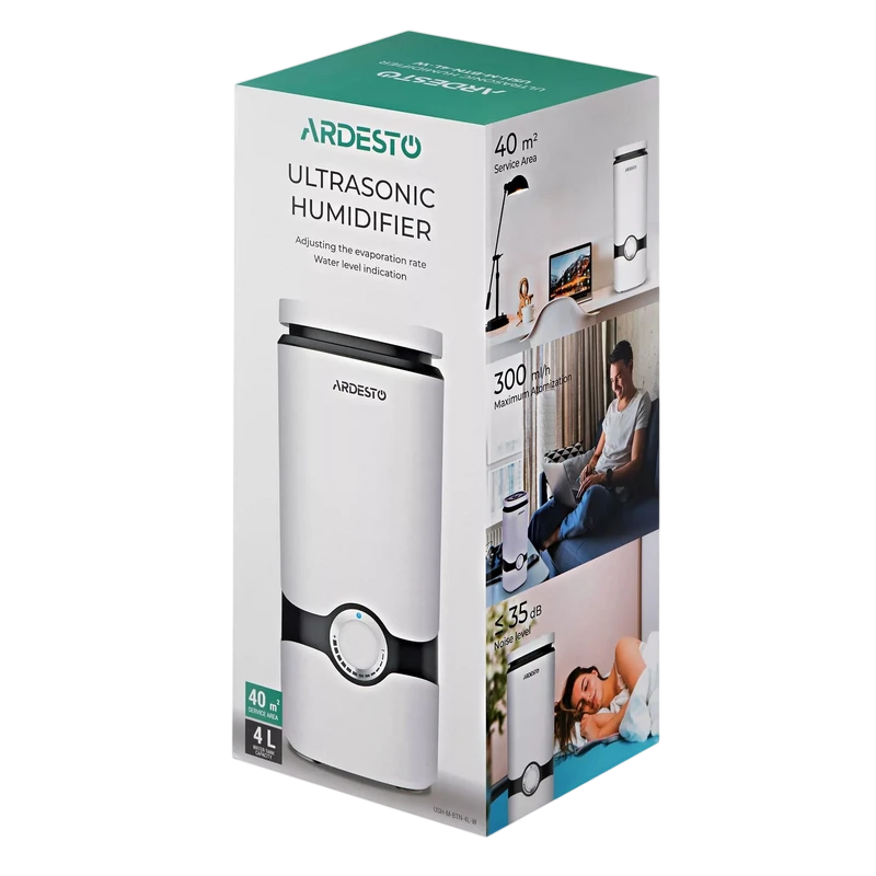Umidificator de aer ardesto ush-m-btn-4l-w, alb 3