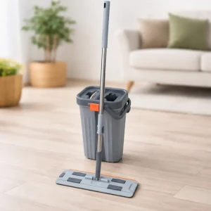 Mop si galeata cu storcator pentru spalarea podelelor, 46x27.5x20cm (xyj-j2)
