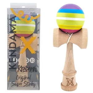 "kendama flippy x original", profesională, ultra aderent, 7 х 6 х 18 cm, ața 35 cm, multicolor