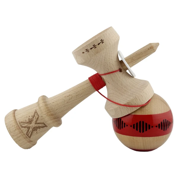 "kendama x original: frequency", profesionala, flippy, rulment metalic, ața 62/65 cm, cupe mari, 7.5 х 6 х 18 cm 7