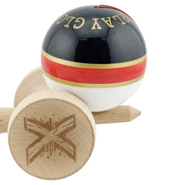 "kendama x original: royal spike", profesionala, flippy, rulment metalic, ața 62/65 cm, cupe mari, 7.5 х 6 х 18 cm, inel roșu 8