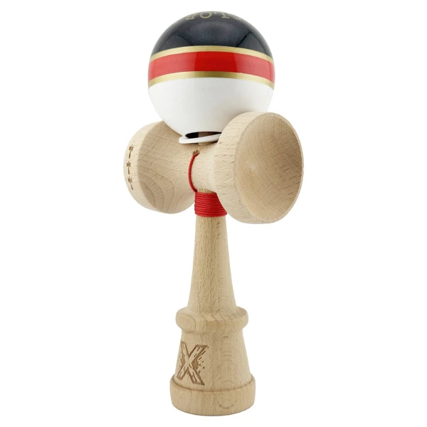 "kendama x original: royal spike", profesionala, flippy, rulment metalic, ața 62/65 cm, cupe mari, 7.5 х 6 х 18 cm, inel roșu 5