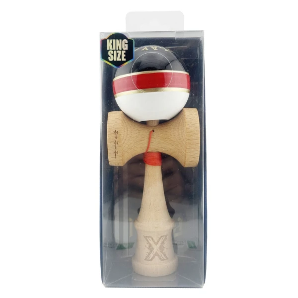 "kendama x original: royal spike", profesionala, flippy, rulment metalic, ața 62/65 cm, cupe mari, 7.5 х 6 х 18 cm, inel roșu 3