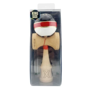 "kendama x original: royal spike", profesionala, flippy, rulment metalic, ața 62/65 cm, cupe mari, 7.5 х 6 х 18 cm, inel roșu Thumbnail 3
