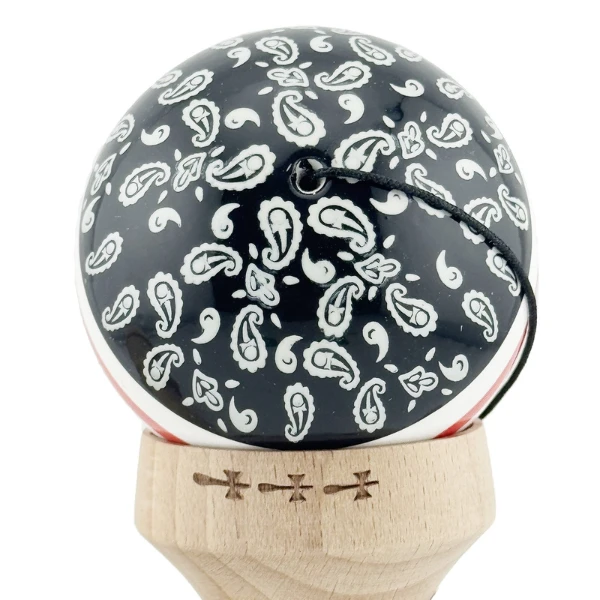 "kendama x original: chicanos", profesionala, flippy, rulment metalic, ața 62/65 cm, cupe mari, 7.5 х 6 х 18 cm, roșu-alb-negru 9