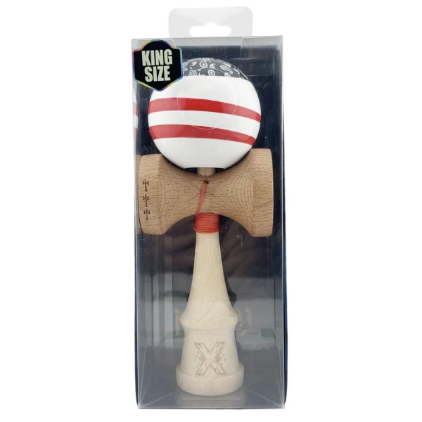 "kendama x original: chicanos", profesionala, flippy, rulment metalic, ața 62/65 cm, cupe mari, 7.5 х 6 х 18 cm, roșu-alb-negru 3