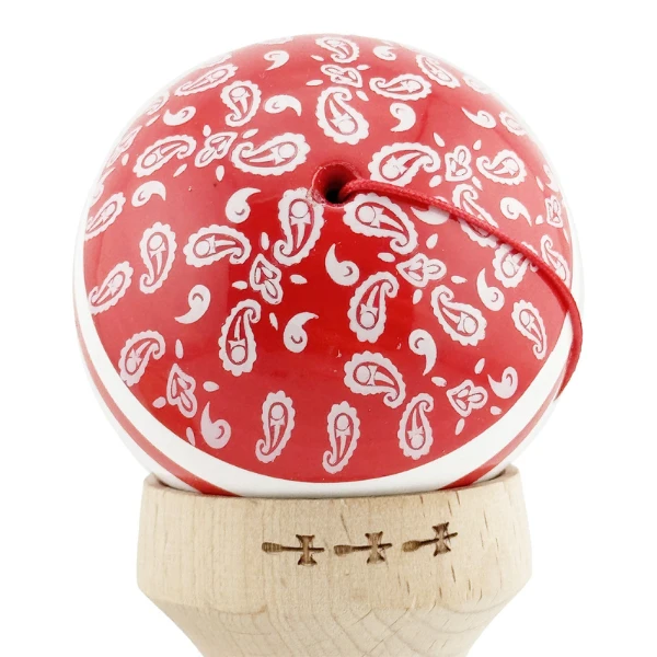 "kendama x original: chicanos", profesionala, flippy, rulment metalic, ața 62/65 cm, cupe mari, 7.5 х 6 х 18 cm, roșu-alb 10