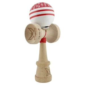 "kendama x original: chicanos", profesionala, flippy, rulment metalic, ața 62/65 cm, cupe mari, 7.5 х 6 х 18 cm, roșu-alb Thumbnail 4