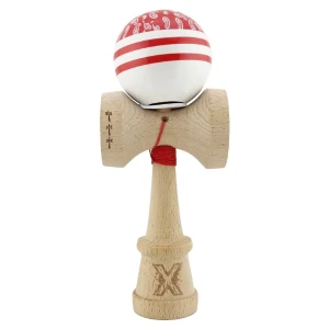 "kendama x original: chicanos", profesionala, flippy, rulment metalic, ața 62/65 cm, cupe mari, 7.5 х 6 х 18 cm, roșu-alb Thumbnail 2