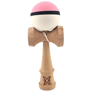 "kendama flippy x original", profesională, 7 х 6 х 18 cm, ața 35 cm, roz-alb Thumbnail 2