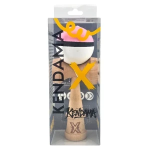 "kendama flippy x original", profesională, 7 х 6 х 18 cm, ața 35 cm, roz-alb Thumbnail 3