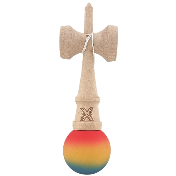 "kendama flippy x original", profesională, 7 х 6 х 18 cm, ața 35 cm, tricolor 5
