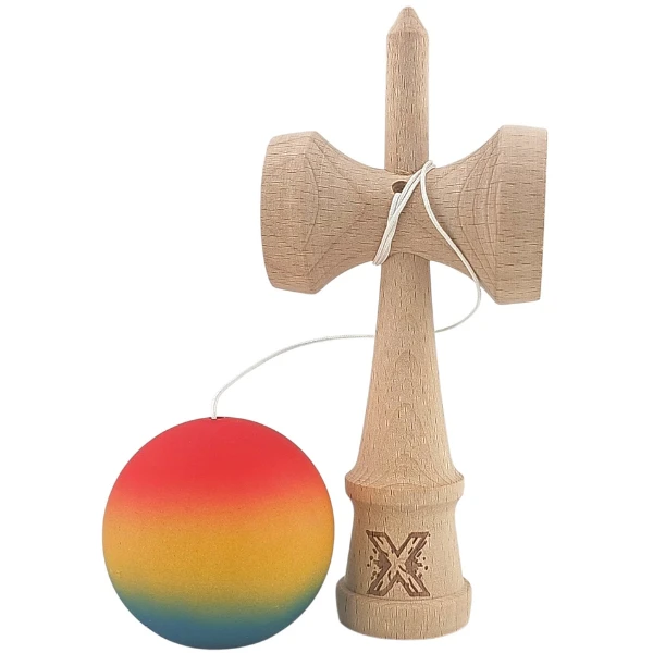 "kendama flippy x original", profesională, 7 х 6 х 18 cm, ața 35 cm, tricolor 4