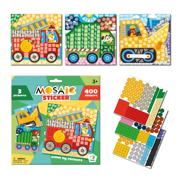 Mozaic cu abțibilduri "transport", 400 elem. 2