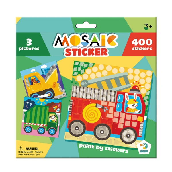 Mozaic cu abțibilduri "transport", 400 elem. 3
