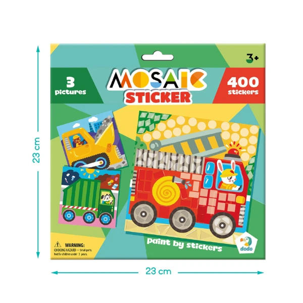 Mozaic cu abțibilduri "transport", 400 elem. 5
