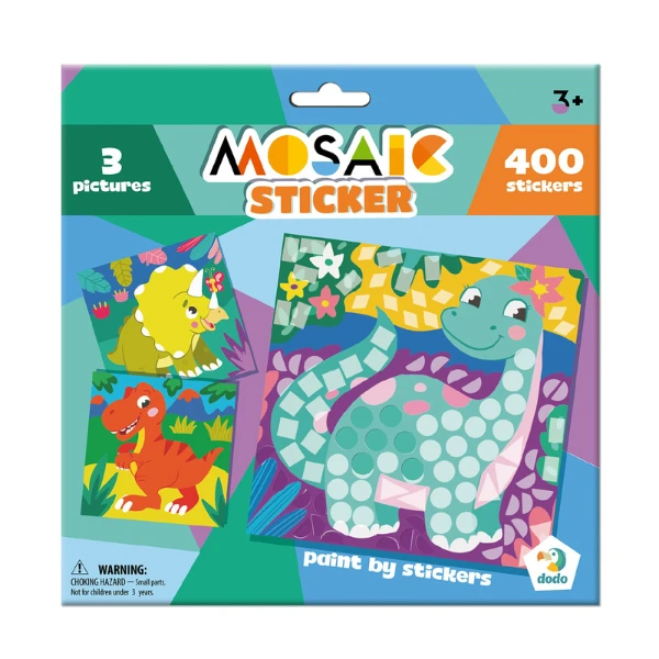 Mozaic cu abțibilduri "dinozauri", 400 elem. 3