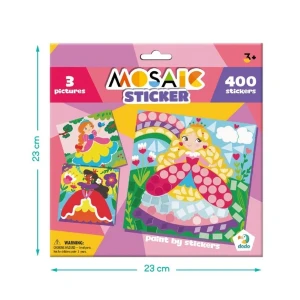 Mozaic cu abțibilduri "prințese", 400 elem. Thumbnail 6