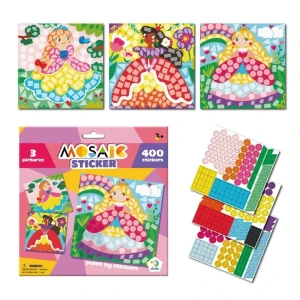 Mozaic cu abțibilduri "prințese", 400 elem.