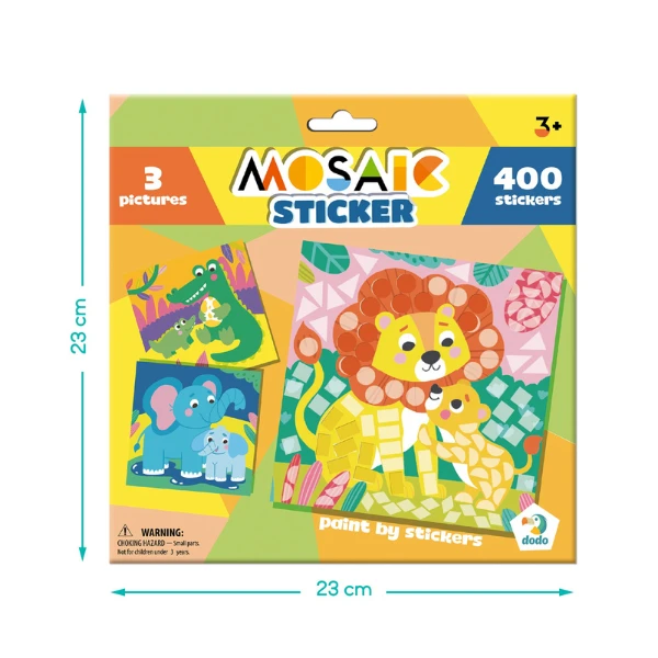 Mozaic cu abțibilduri "zoo", 400 elem. 7