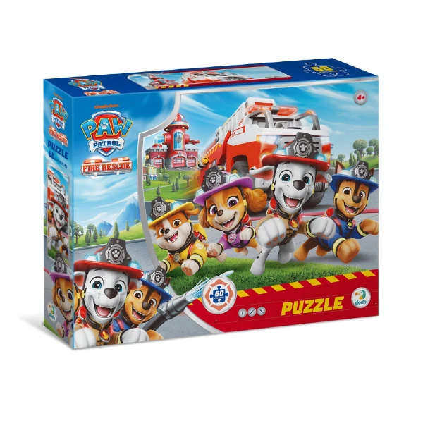 Puzzle "stația de pompieri", seria patrula cățelușilor, 60 elem. 4