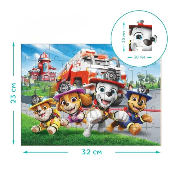 Puzzle "stația de pompieri", seria patrula cățelușilor, 60 elem. 5