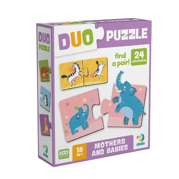 Puzzle duo "mama și puiul", 24 elem. 3
